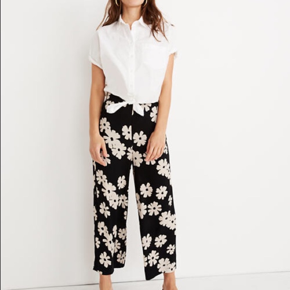 Madewell Huston Pull-On Crop Pants in Ikat Floral